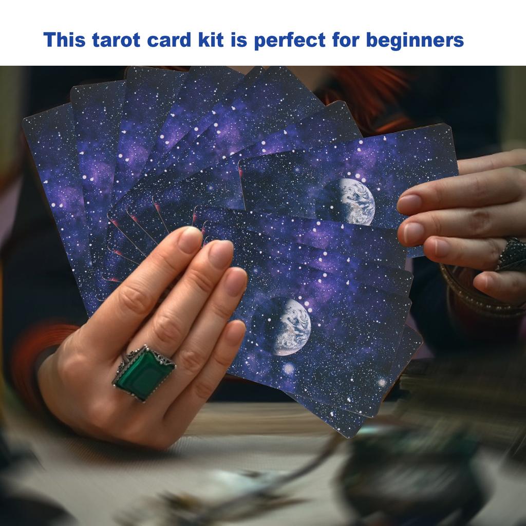 Witch Tarot Cards Deck Hologram Paper English Divination Card Interactive Board GameWitches Tarot