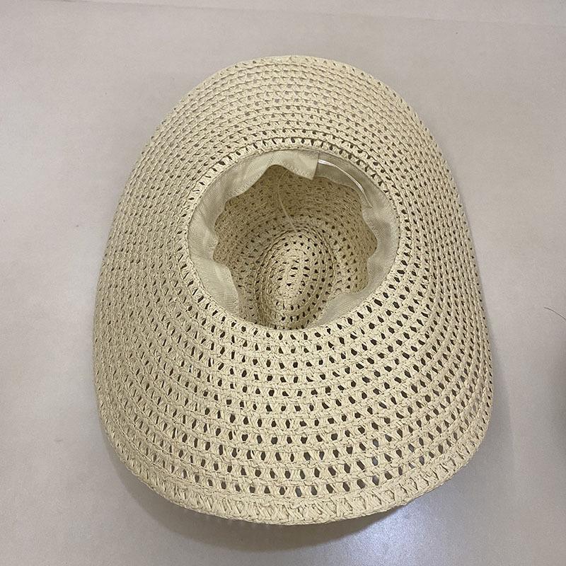 Delle Summer Hollow Big Eaves Hat Versatile Sun Hat Vacation Travel Sun Hat