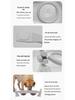 Adjustable Double Bowl Elevated Pet Feeder with Non-Slip Slow Feed Design for Cats and Dogs.