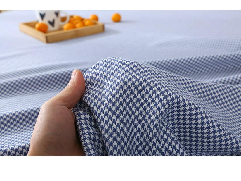 Doppelgröße reine Baumwolle Jacquard Bettlaken - Dick, Atmungsaktiv, Hautfreundlich für Herbst/Winter