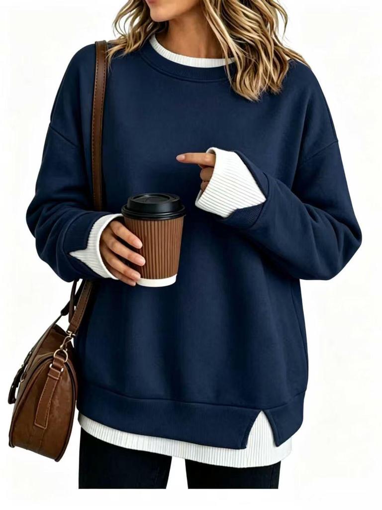 2025 Retro Oil Painting Long Sleeve French Shirt for Women