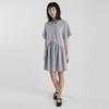 Wimzi Mind Blossom Short-Sleeve Shirt Dress Ash Blue