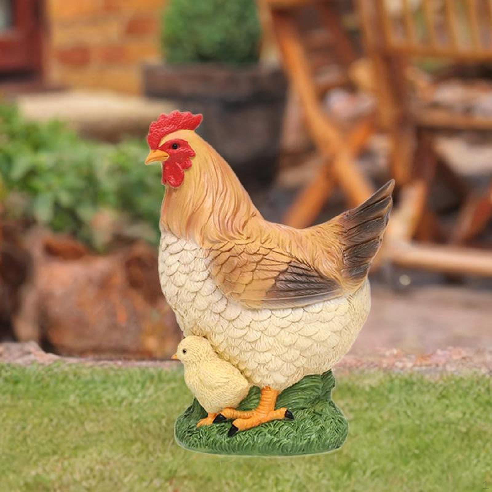 

Chicken Garden Statue Outdoor Hen Ornament Yard Decoration Lawn Decorative