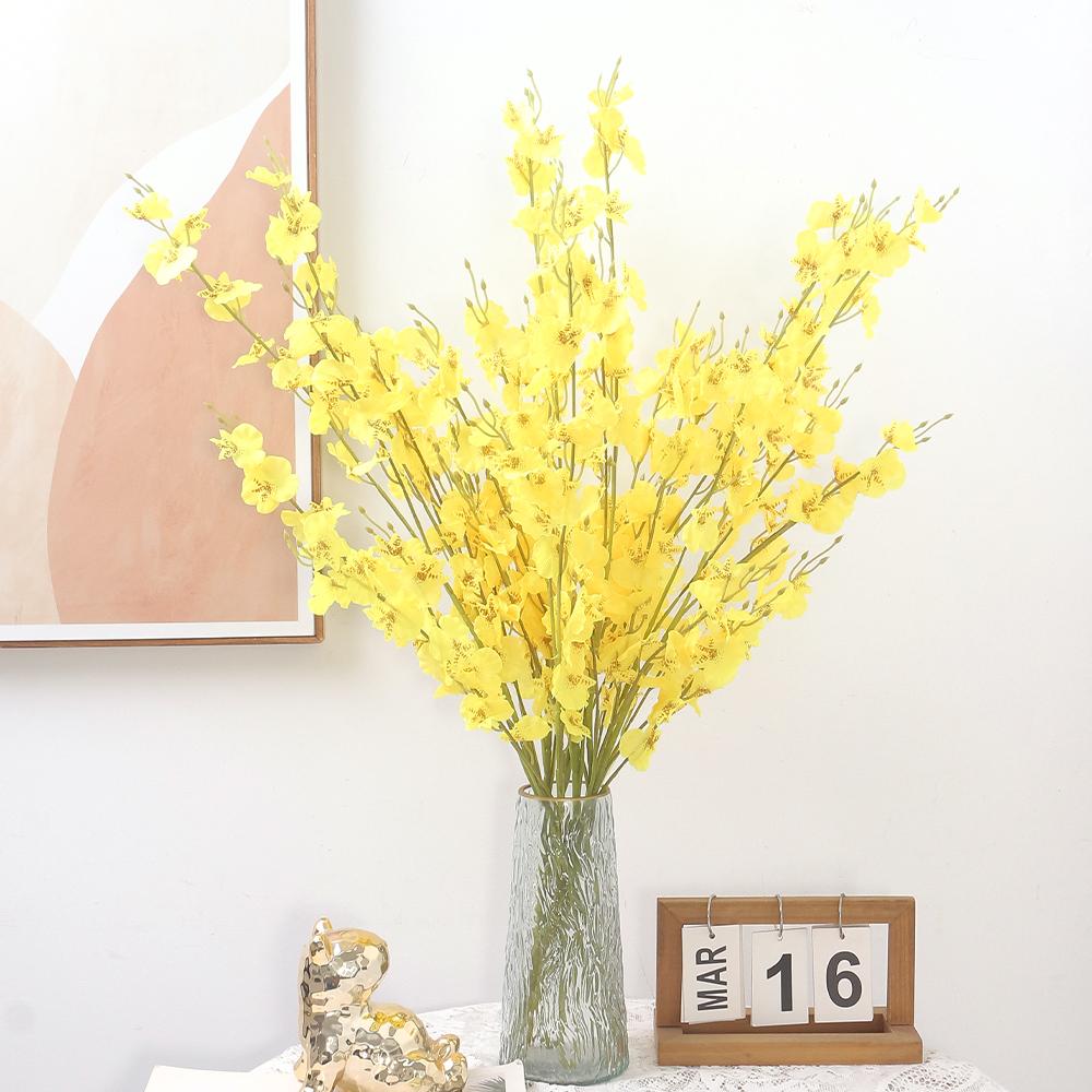 Artificial Yellow Snow Cherry Blossom Living Room Decoration Outdoor Windowsill Garden Wedding Party Decor Christmas Accessory