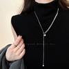 Elegant Stacked Pearl Necklace for Women - High-End Autumn/Winter Accessory with a Stylish Sweater Chain Design