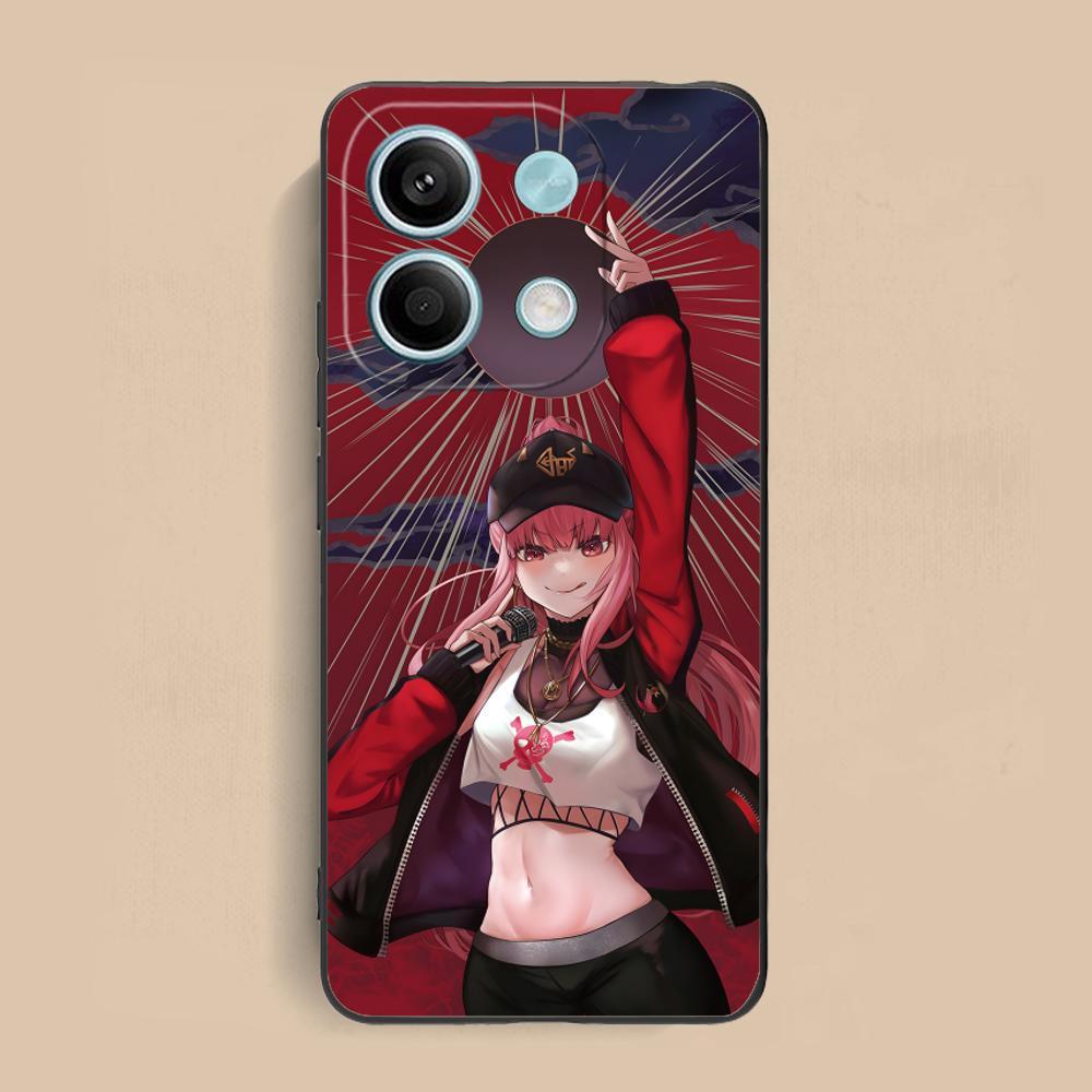

Holo Mori Calliope Matte TPU Mobile Phone Case for Xiaomi Redmi Note 14 13 12 11 S Pro Plus 4G 5G Colorful Printing Cover Redmi Note 11S 4G