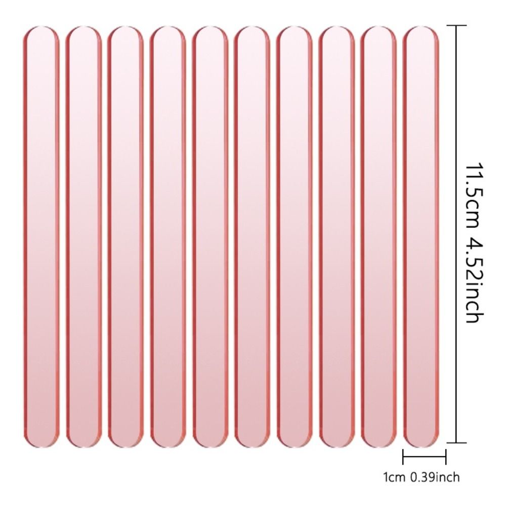 20Pcs DIY Crafts Reusable Ice Cream Sticks Summer Ice Cream Bars Rose Gold Acrylic Popsicle Sticks