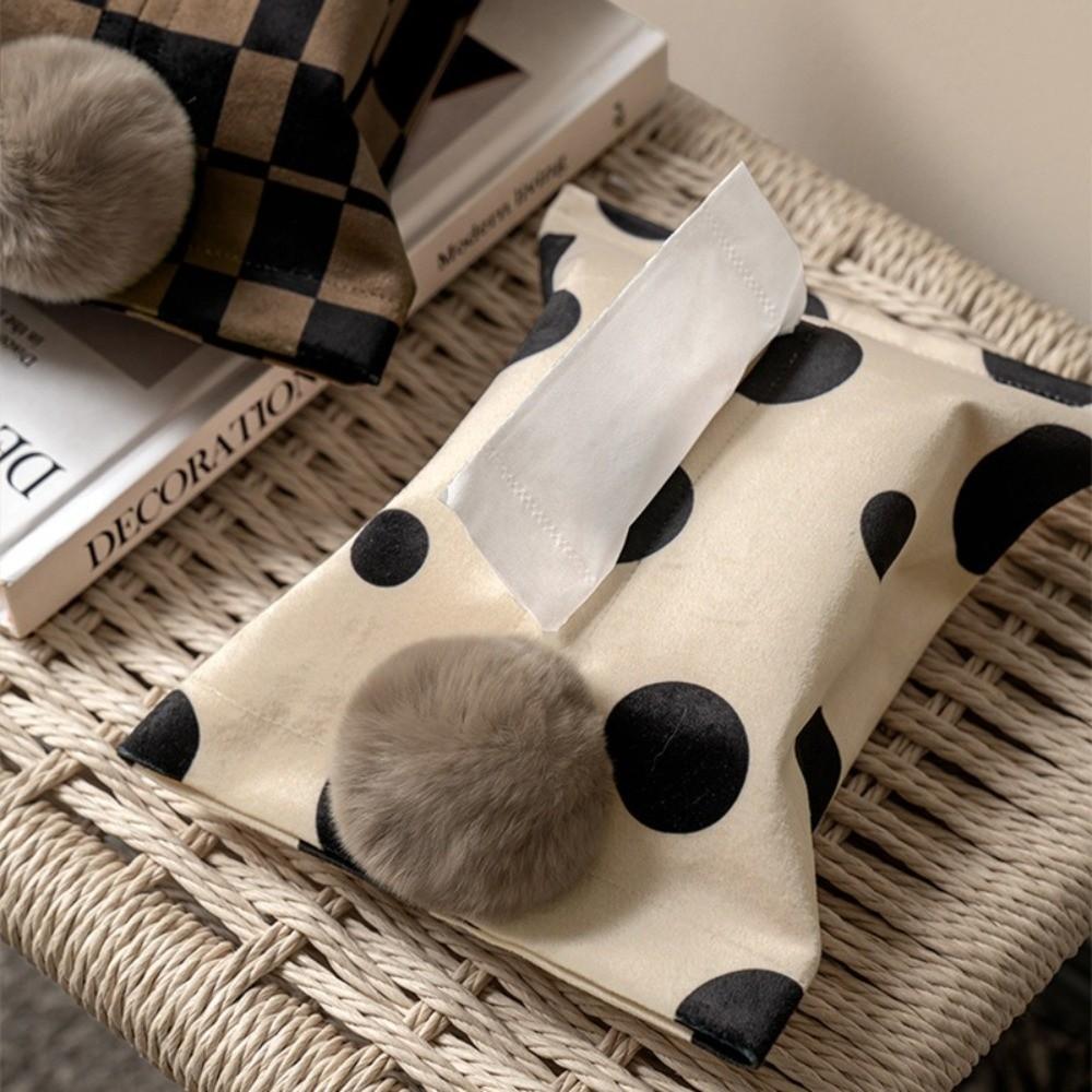 High Quality Luxury Tissue Box Multipurpose Portable Napkin Storage Bag Convenient Napkin Dispenser Car Organizer Decorative