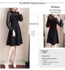 Waist-Cinching Lace Dress: Plus Size, Slimming, Long-Sleeved, for Spring & Autumn