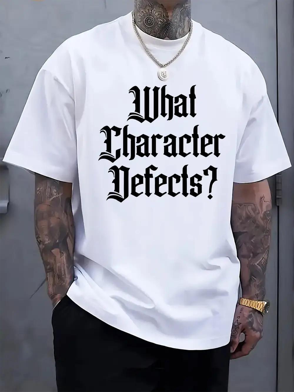 

Gothic Question Mark Print Round Neck Short Sleeve T-shirt M