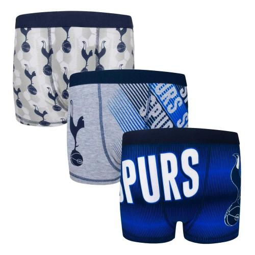 Tottenham Hotspur FC Boys Crest Boxer Shorts (Pack of 3)