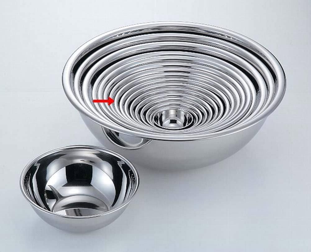 Nagao outer stainless Made in Japan Tsubame-Sanjo Bowl, 32.5cm diameter, 18-8 steel,