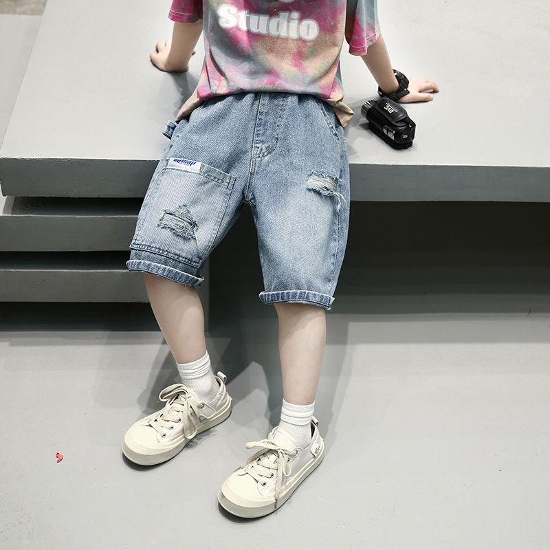 Children's Clothing Boys' Denim Shorts Children's Shorts Summer Shorts Cropped Shorts Student Pants