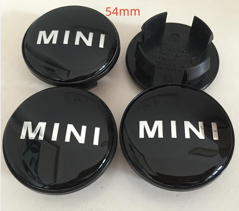 4 piezas 3D 56mm 60mm 68mm para Tapacubos Centrales de Rueda de Coche MINI Insignia Emblema Cubiertas Pegatina Calcomanía Accesorios de Estilo