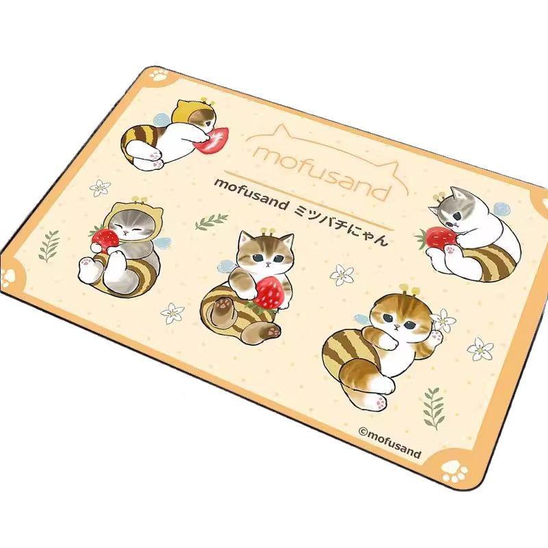 Cartoon Cat Non-Slip Absorbent Quick-Dry Bathroom Mat