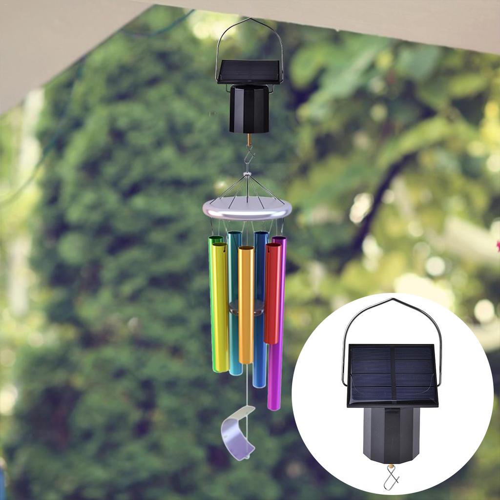 Hängender rotierender Motor, Solarmotor mit Haken, umweltfreundliches Windspiel-Ornament, hängender rotierender Motor, Dekoration für den Außenbereich