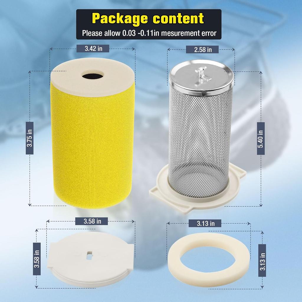 Air Filter & Guide & END CAP Kit For Yamaha Big Bear 350 Moto-4 250 350 Timberwolf 250 YFB250 1987-2000 Kodiak 400 YFM400FW 1993-1999