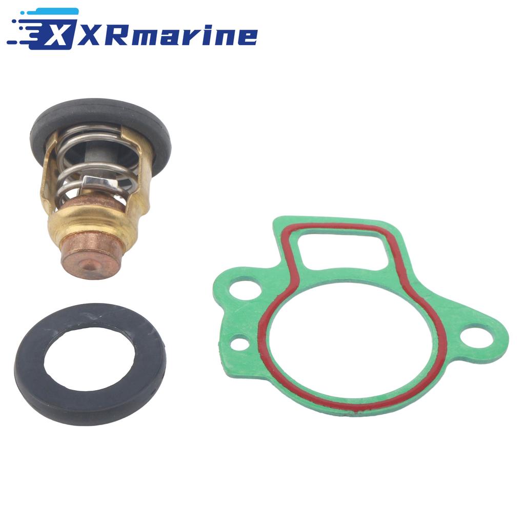 6H3-12411 Thermostat Kit for Yamaha 2 Stroke 60 70 HP 1984-2005 Outboard Motor Replace 6H3-12411-01 6H3-12411-00 6H3-12411-10