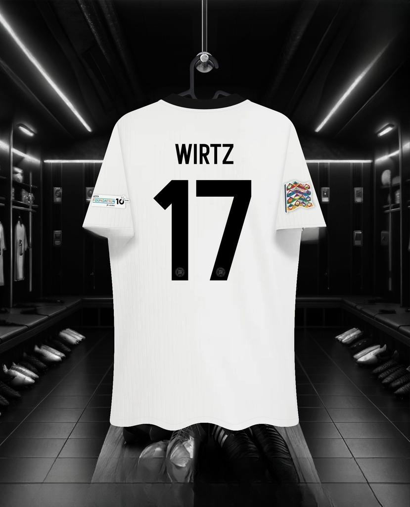 Trikot der deutschen Nationalmannschaft Heimtrikot 125-jähriges Jubiläum Fußball Trainingsshirt Bedruckt Atmungsaktiv Damen Kurzarm T-Shirt Top