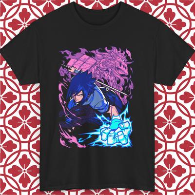 Sasuke Uchiha T-Shirt Anime Naruto Shippuden Uchiha Sharingan Grafik S-5XL