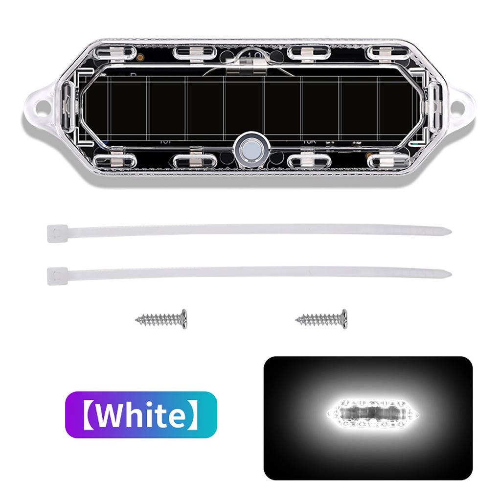 1/2x Solar Wireless LED Solar Strobe Light Waterproof for Motorcycle Car Bike Truck Anti-collision Warning Light Signal Lamp