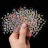 24pcs Colorful Spring Flower Nail Stickers Set 3D Nail Art Stickers Self-Adhesive Butterfly Blossom Patterns Manicure Decals