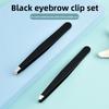 4-piece Set Tweezers Eyebrow Tweezers 9.6cm Stainless Steel Tweezers for Beard and Eyebrow Shaping