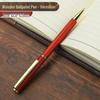 Wooden Metal Ballpoint & Bamboo Fountain Pen - Retro Colorblock, High-End Refill, Ideal for Business or Student Gifts