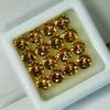 24 Pcs Lot Natural Yellow Sapphire Round Cut 5x5mm Certified Loose Gemstones