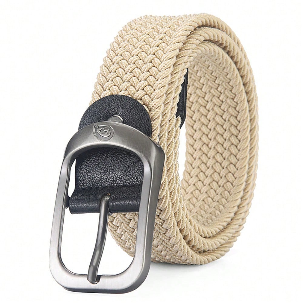 Men's and Women's Woven Belts Elastic Women's Korean Version Versatile Student Belts