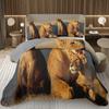 Lion Bedspread Twin King Safari Wild Aninal Coverlet Western Farmstyle Quilt Set Soft Luxury Reversible Grey Quilted Bedding Set
