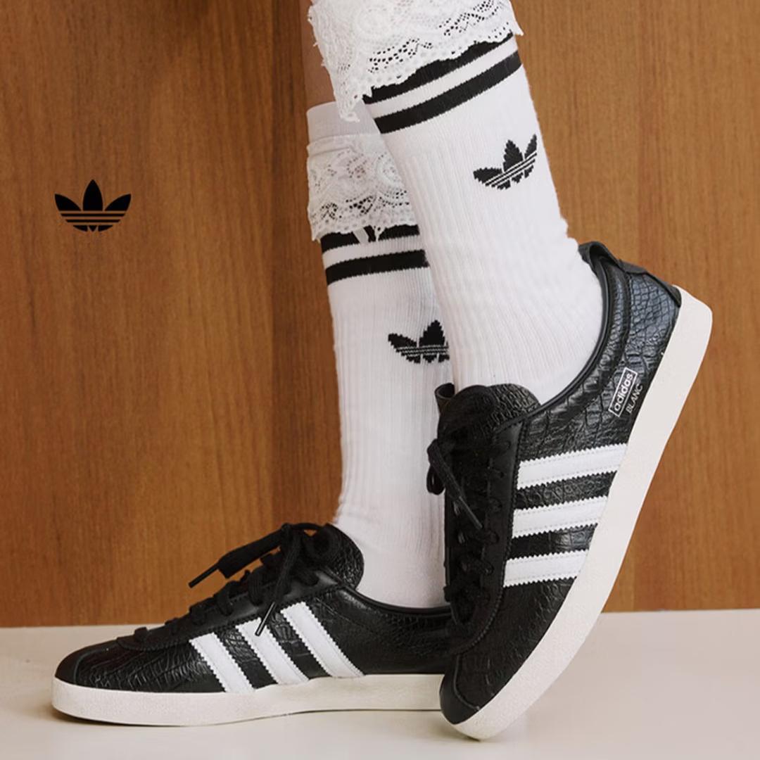 

Adidas BLANC Классические и простые спортивные туфли для женщин - Официальный трехцветный цвет Adidas JH8040 35.5 чёрный