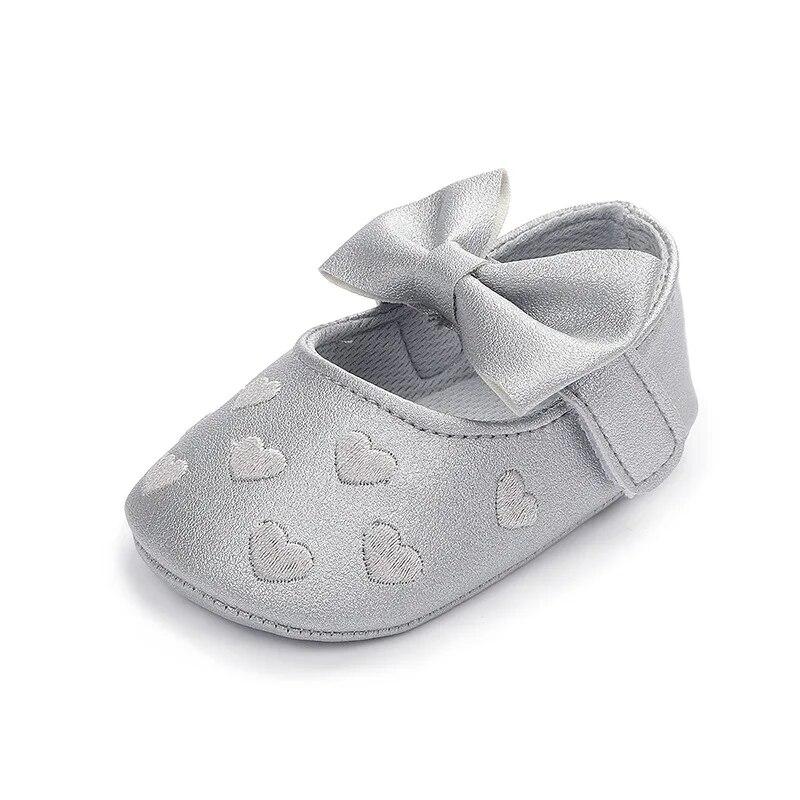 Newborn Baby Girls Shoes PU Leather Buckle First Walkers Big Bow Summer Princess Shoes Party Wedding Baby Girl Shoes