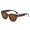 New round frame sunglasses European and American retro simple neutral versatile explosive letter fashion sunglasses