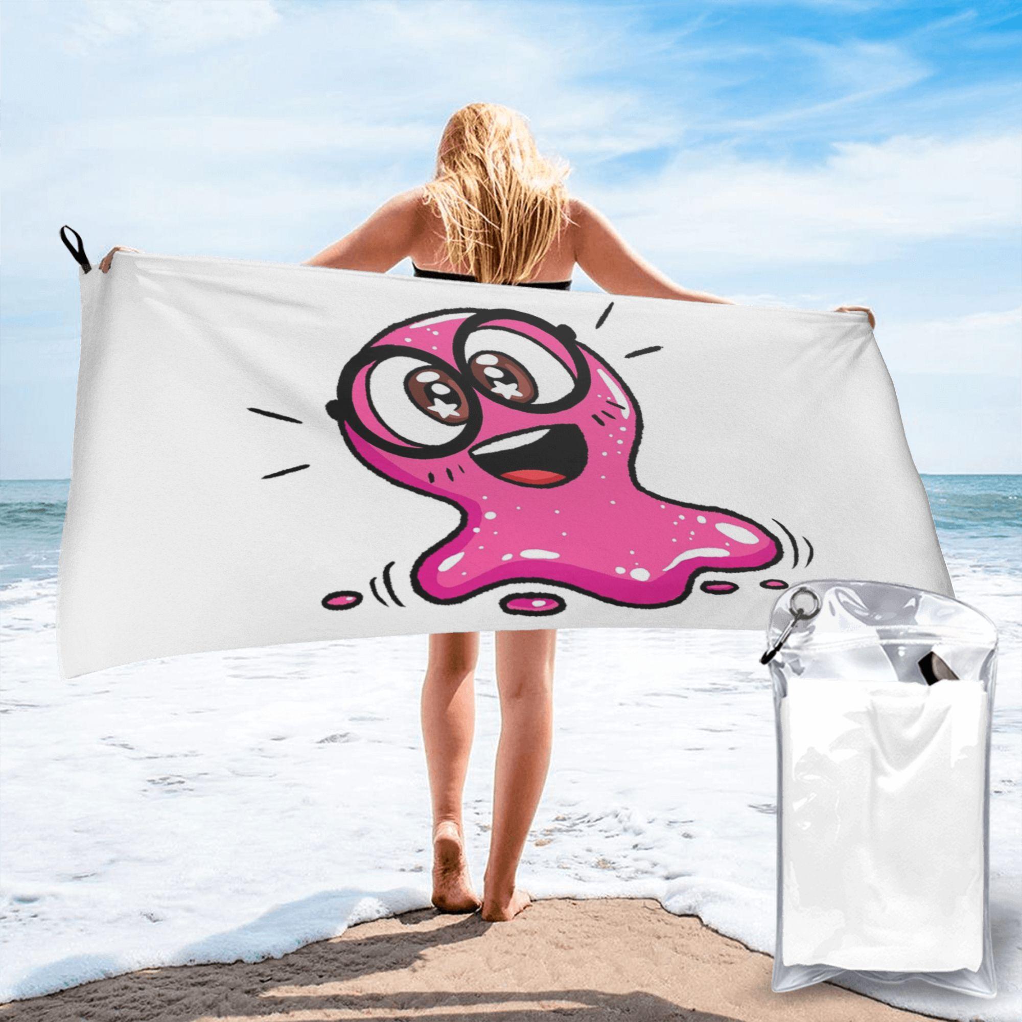 Super Slick Slime Sam Beach Towel Soft Microfiber Quick Dry Absorbent Quick Towels For Bath W30*H60(CM)