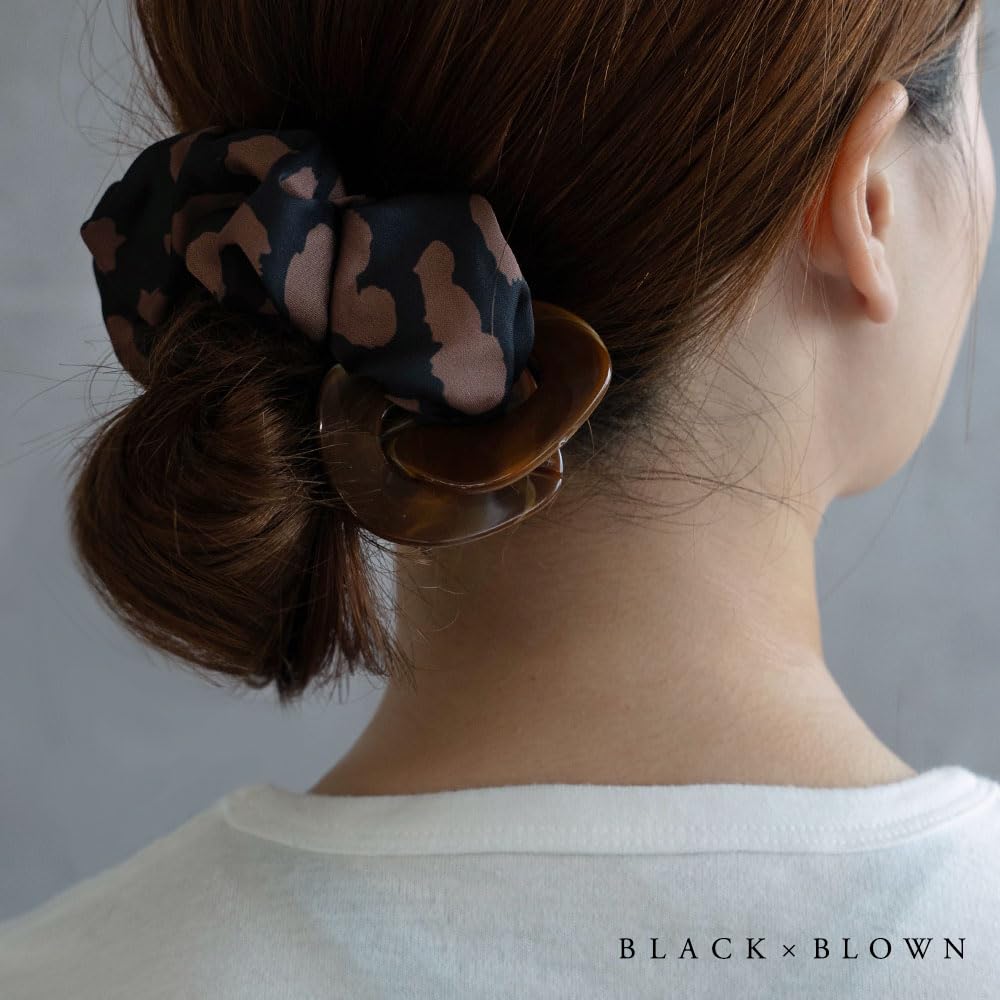 JewelVOX Scrunchie Hair Leopard Animal with Tortoiseshell Single Adult Size Women's Accessory, Print, Print, Charm, Wide, (White)