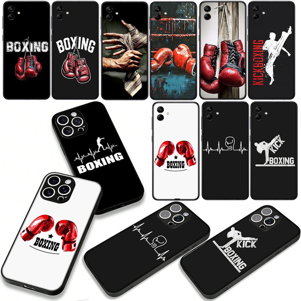 Strong Boxing Gloves Kickboxing Cover Phone Case for Apple iPhone 17 16 15 11 Pro XS Max XR 6 7 8 Plus + SE 2020 5 16E