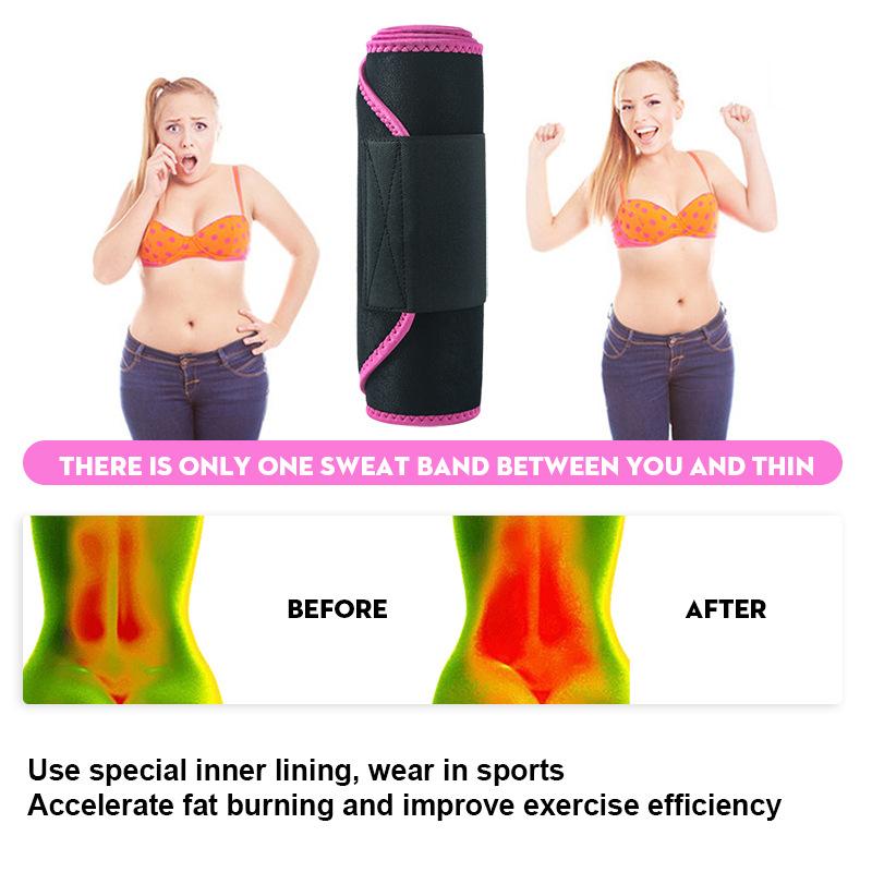 2025 High Elastic Tummy Fat Burning Sweat Belt Waist Trainer for Body Shaping