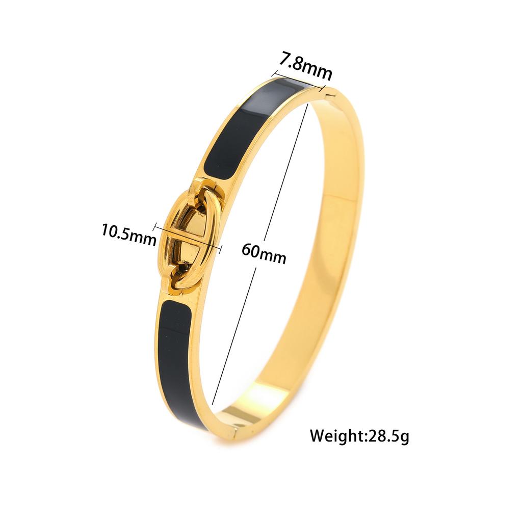 New Pig Nose Bracelet, Fashionable, Versatile and Trendy Multi-enamel Bracelet