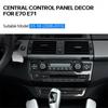Real Carbon Fiber Air Condition Panel Cover Trim For BMW X5 X6 E70 E71 2008-2013