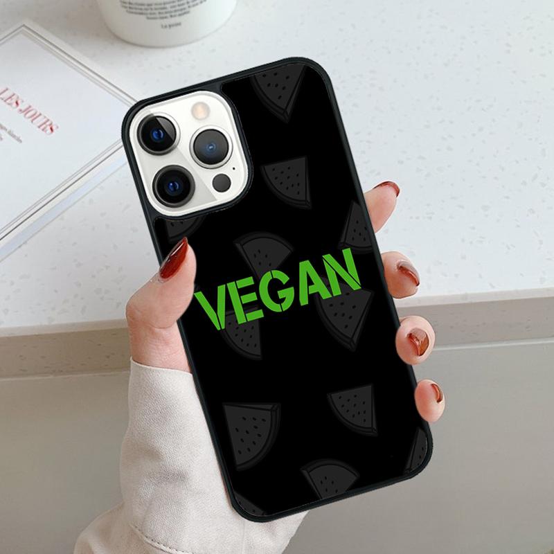 

Vegan Vegetarian Phone Case For iPhone 17 Air 11 12 13 14 15 16 Pro Max Cover For iPhone 17 Air Max Plus Coque Shell iPhone 11pro max