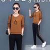 Women's European and American Spring/Autumn Fashion: Long-Sleeve Sweater Two-Piece Casual Sportswear Set