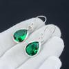 Green Tourmaline Earring, 925 Sterling Silver Earring Beautiful Gemstone Cabochon Stone Earring Birthday Earring Gift For Her For Women