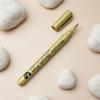 5pcs Metallic Brush Marker Pens(Golden+Silver), Waterproof Markers for Graffiti, Signature, Painting, Art School Supplies