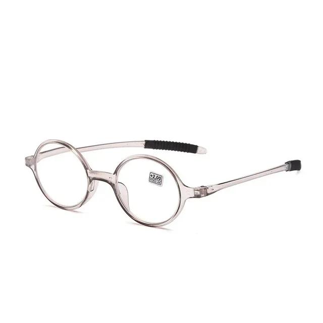 

High-Definition Resin Lens Presbyopic Eyewear New Round Reading Glasses Multi-Color Circular Soft Pc Frame Hyperopia Glasses +1.5