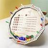 Portable Wooden Board Game Set with Farkle Dices and Dices Tray for Hours of Fun with Friend and Family