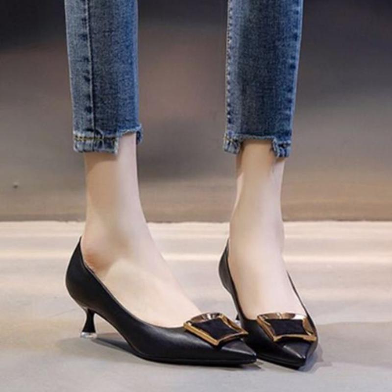  Sapatos Femininas Women Cute Light Weight Spring Slip on Office Pumps Lady Classic Sexy Shoes Zapatos De Mujer A1149