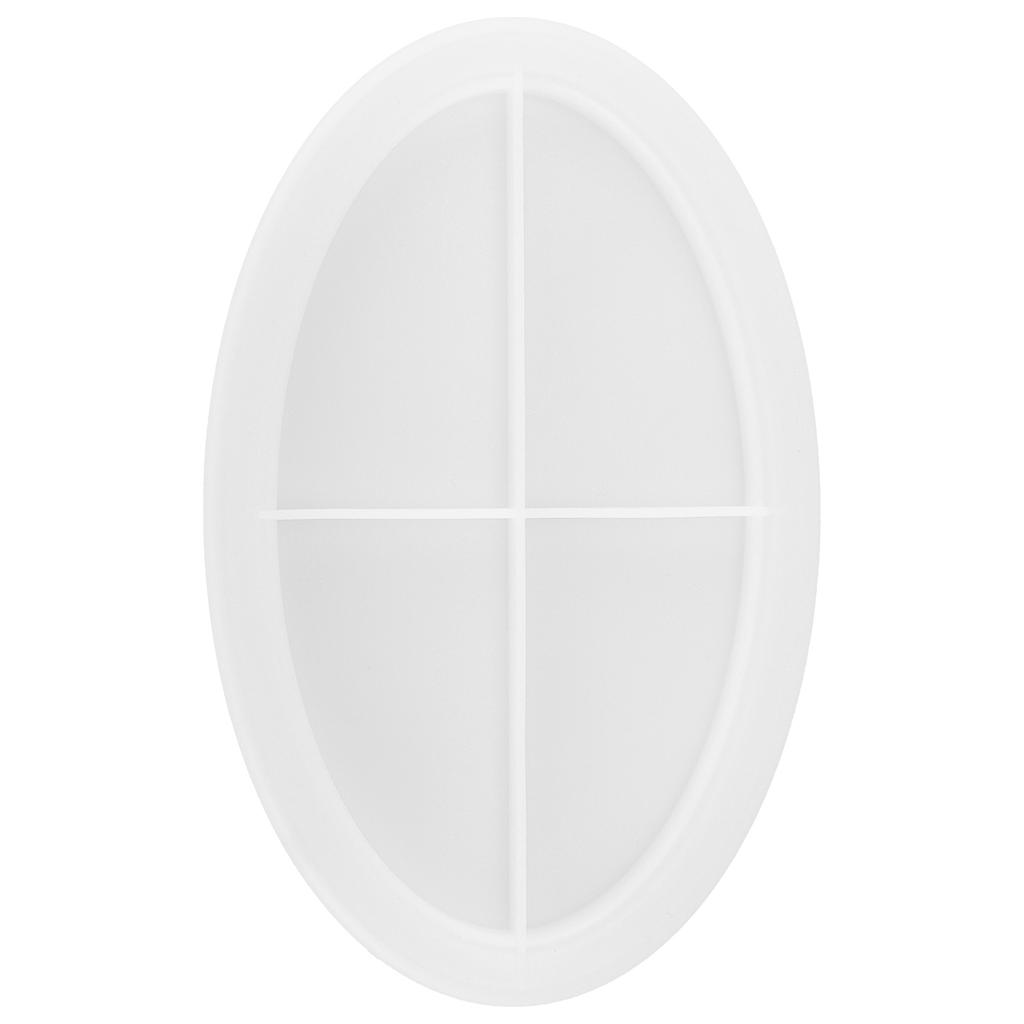 Epoxy Resin Casting Fruit Tray Mold Silicone Decorative Tray Plate DIY Mold AccessoryOval Smooth Tray Mould