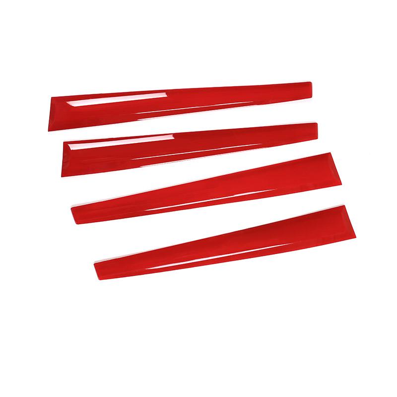 For Toyota Hilux 2015- ABS Carbon Fiber Pattern Car Door Inner Door Panel Protection Decorative Strip Sticker Car Accessory
