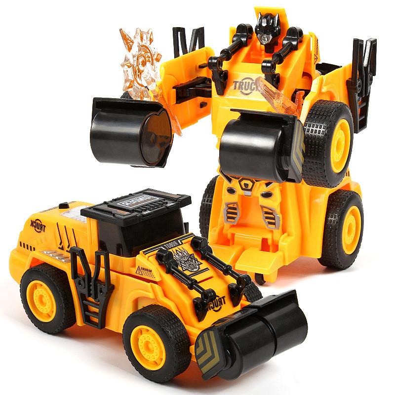 Inertia Oneclick Transforming Construction Vehicle Toy For Kids With Impact And Creative Play